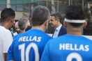 Την Εθνική Ομάδα Ποδοσφαίρου Τυφλών την ώρα της προπόνησης επισκέφτηκε ο Μητσοτάκης
