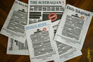 Αυστραλία: Με «μαυρισμένα» πρωτοσέλιδα οι εφημερίδες σήμερα - Διαμαρτυρία για περιορισμούς στην ελευθερία του Τύπου