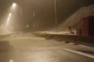 Ιόνια Οδός: Απίστευτες εικόνες από την κακοκαιρία - Το βίντεο αποκλεισμένου οδηγού