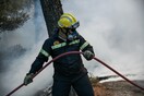 Φωτιά στην Κνωσό - Σε περιοχή με διάσπαρτα σπίτια