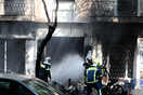 Εκρήξεις και φωτιά στην Αχαρνών: Πληροφορίες για εγκλωβισμένο, ένας σοβαρά εγκαυματίας