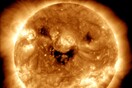 Η NASA τράβηξε φωτογραφία του Ήλιου να «γελά»