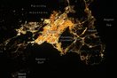 Εντυπωσιακή νυχτερινη΄φωτογραφία της Αθήνας από αστρναύτη της NASA