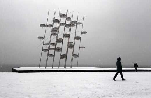 Θεσσαλονίκη - Χιονισμένο το κέντρο και η παραλία της πόλης