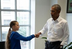 Ο Ομπάμα στηρίζει τον αγώνα της Γκρέτα Τούνμπεργκ - Η συνάντησή τους και το μήνυμα που έστειλε