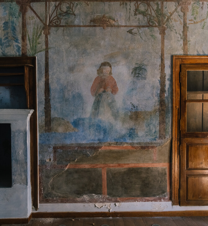 Οι άγνωστες τοιχογραφίες του Νικόλαου Γύζη αποκαλύπτονται στο Χαϊδάρι