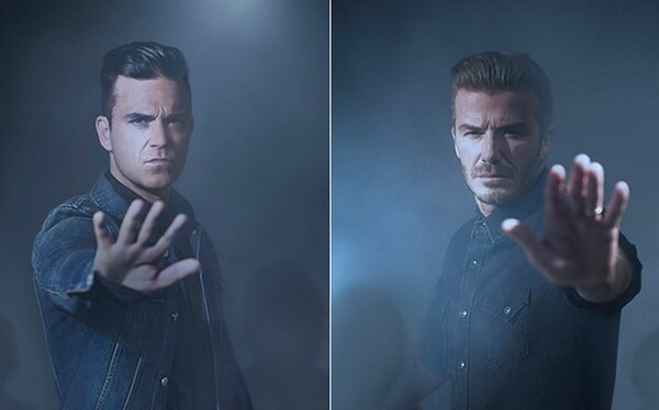 David Beckham και Robbie Williams στην καμπάνια για την προστασία των παιδιών από τη βία και τον πόλεμο