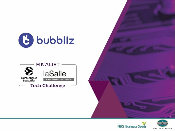 Στους finalists της Euroleague Tech Challenge Week η ελληνική startup bubbllz