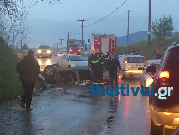 Ένας νεκρός και τρεις σοβαρά τραυματίες σε τροχαίο στη Θεσσαλονίκη