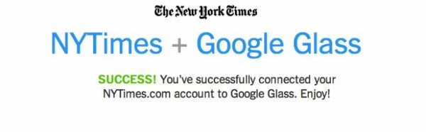 Οι Νew York Times ετοιμάζονται για το Google Glass