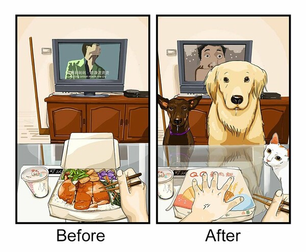 Πώς είναι η ζωή πριν πάρεις σκύλο και πώς μετά