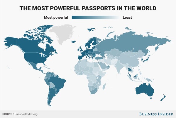 Οι χώρες με τα πιο ισχυρά διαβατήρια και η θέση της Ελλάδας