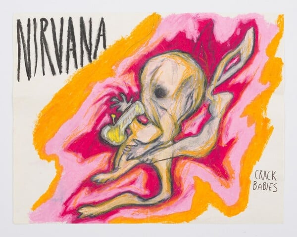 Δείτε τους πίνακες που ζωγραφιζε ο Kurt Cobain για πρώτη φορά