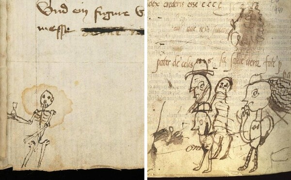 Οι "μουντζούρες" στα βιβλία του Μεσαίωνα.