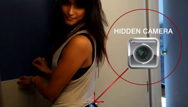 Να τι συμβαίνει όταν κρύψεις μια κάμερα σε ένα κολάν