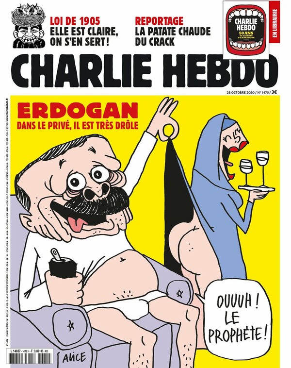 «Ωωω, ο Προφήτης!»: Το Charlie Hebdo διακωμωδεί τον Ερντογάν στο εξώφυλλο