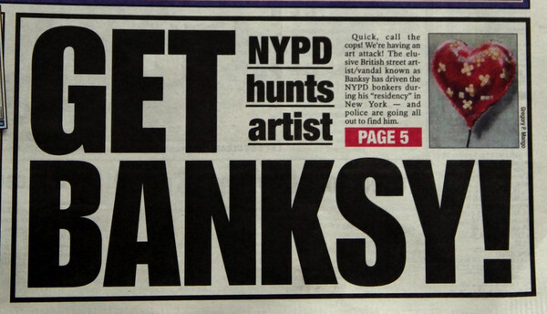 Η αστυνομία της Νέας Υόρκης θέλει να συλλάβει τον Banksy αλλά δεν μπορεί