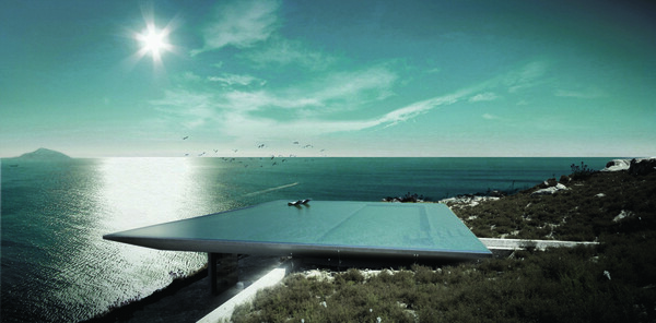 Η καμουφλαρισμένη κατοικία με την πισίνα-καθρέφτη στην Τήνο, στους νικητές των Αμερικανικών Βραβείων Αρχιτεκτονικής 2016