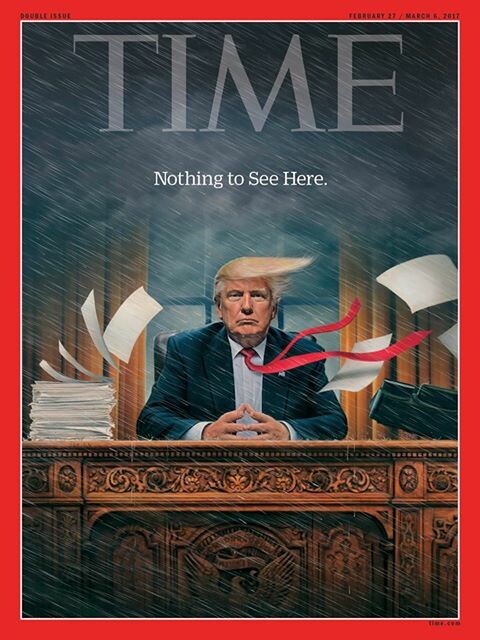 Ο Τραμπ και η «θύελλα» που έχει προκαλέσει εξώφυλλο στο περιοδικό Time