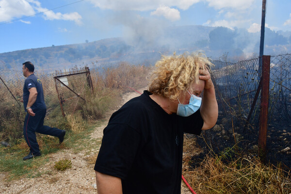 Φωτογραφίες από τη μάχη με τις φλόγες στην Αργολίδα
