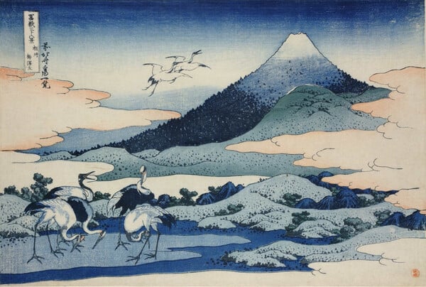 Ο Hokusai πίσω από το Μεγάλο Κύμα