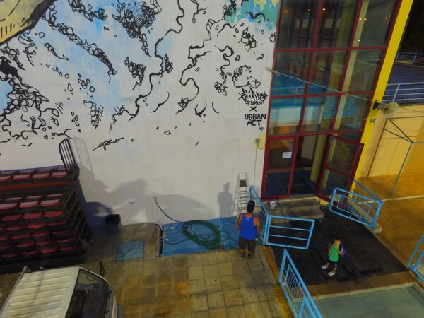 Μετά το έργο με τον Αντετοκούνμπο στα Σεπόλια, ο Same84 έφτιαξε νέα τοιχογραφία στο Βόλο