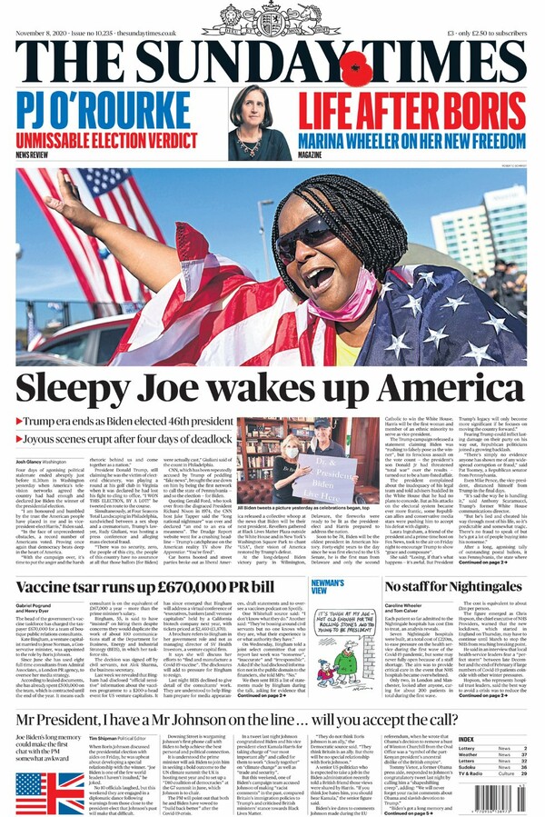 «O Sleepy Joe ξυπνά την Αμερική»- Τα διεθνή ΜΜΕ για τη νίκη του Μπάιντεν