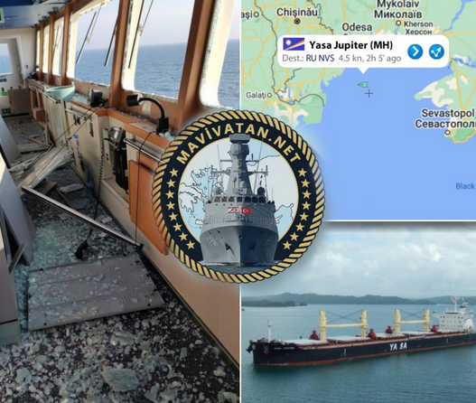 Αναφορές πως τουρκικό πλοίο χτυπήθηκε από βόμβα ανοιχτά της Οδησσού
