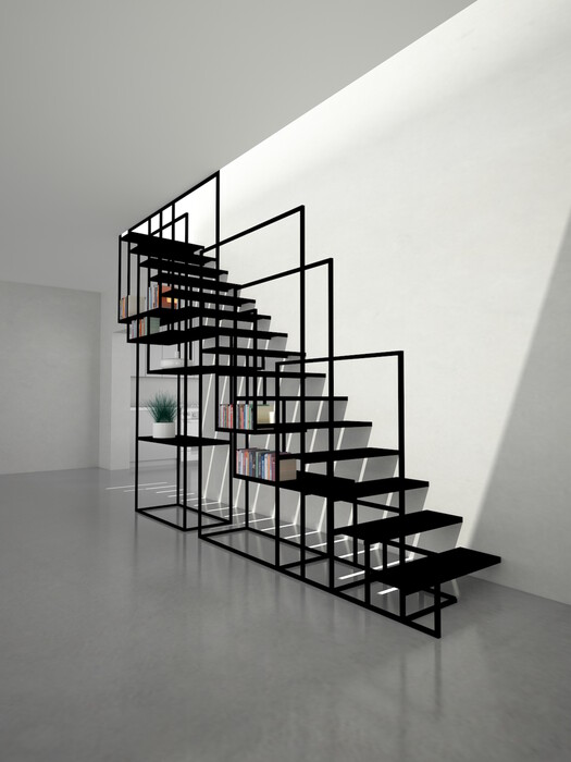 Η έξυπνη (και σχεδιαστικά όμορφη) μεταλλική σκάλα του Amir Zinaburg