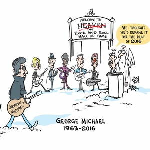 Αποχαιρετισμός στον George Michael με ένα συγκινητικό σκίτσο που περιγράφει τέλεια το 2016