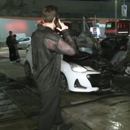 Γιώργος Αμούτζας: Το αυτοκίνητό του κάηκε ολοσχερώς την ώρα που τραγουδούσε στο J2US