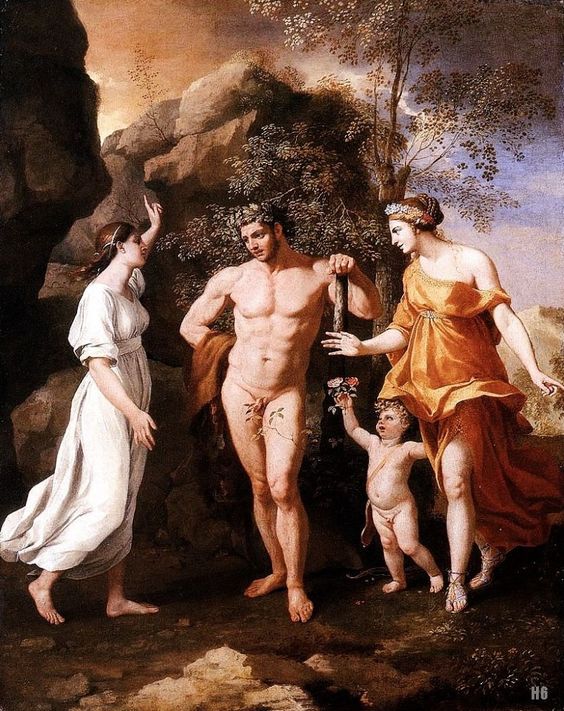 Nicolas Poussin - The Choice of Hercules